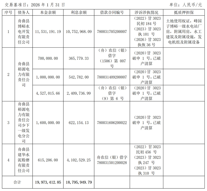 LETOU乐投关于舟曲县博峪水电开发有限责任公司等4户债权项目营销及处置公告_02.jpg